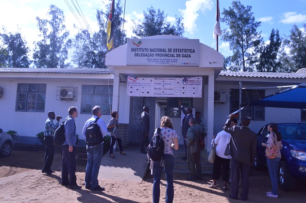 Census 2017 partners arrive at the INE Gaza Headquarters. ©UNFPA Mozambique