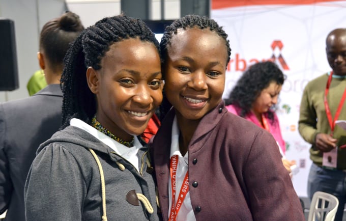 Young girls at the 2016 International AIDS Conference in South Africa ©Corrie Butler/UNFPA ESARO