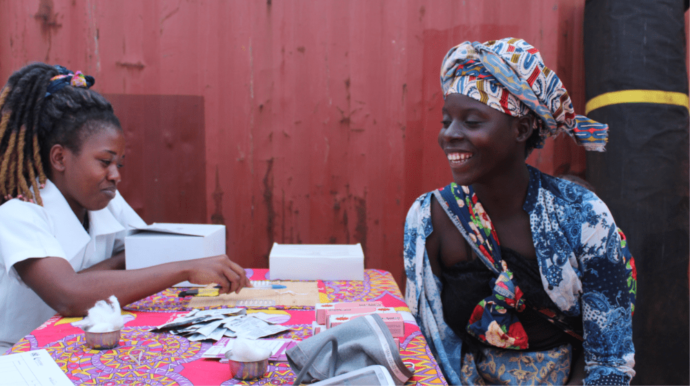 Fatima, a young woman who adhered to contraceptive use for the first time with the arrival of a mobile clinic. 