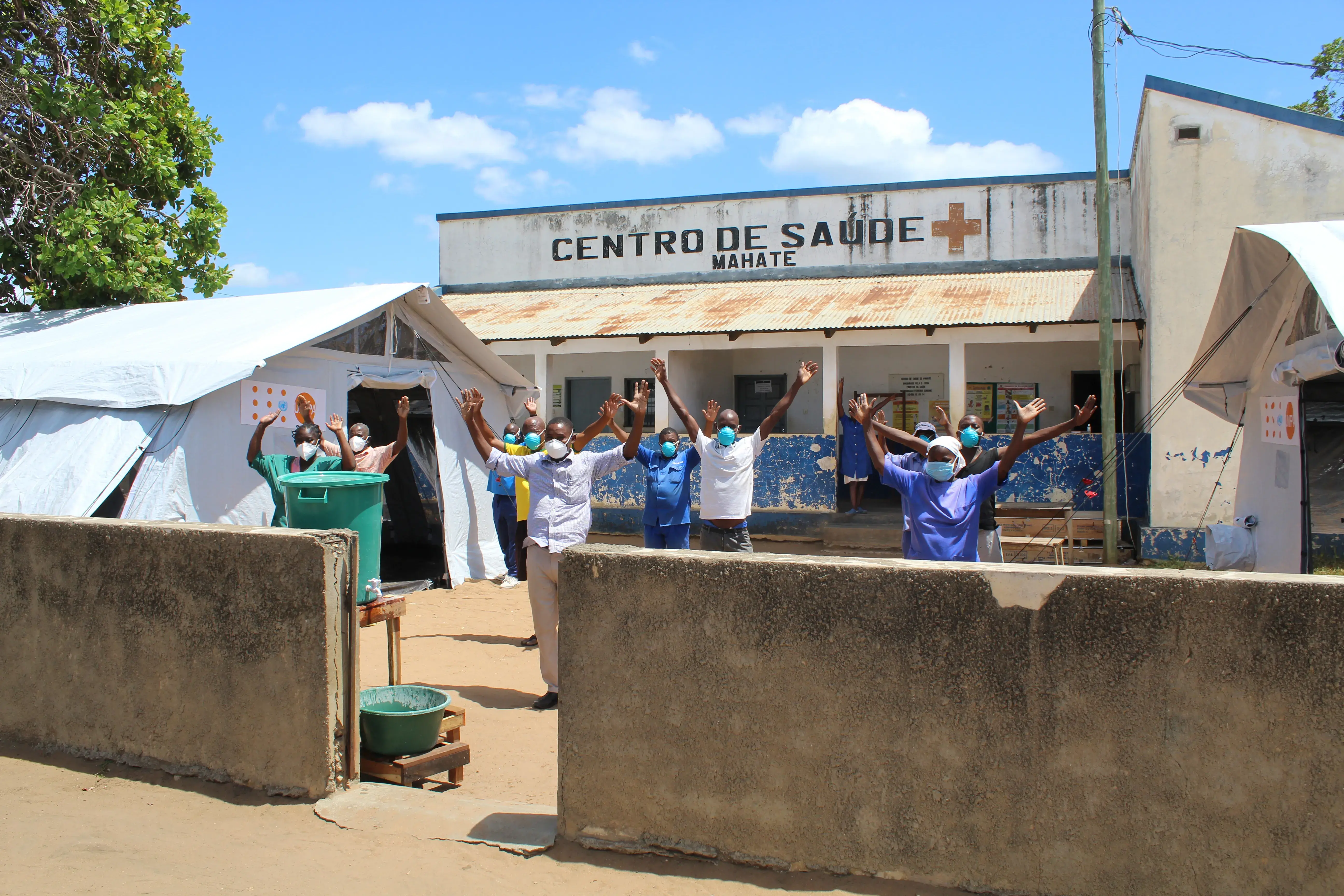 Putting women and young girls first: new health tents installed to protect the most vulnerable from COVID-19