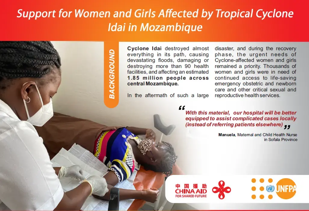 China-funded Project Fact Sheet: Support for Women Impacted by Cyclone Idai (June 2021)  